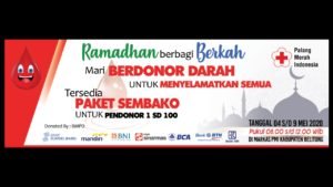 Buruan Daftar!! PMI Belitung Siapkan 100 Paket Sembako Bagi Pendonor Darah