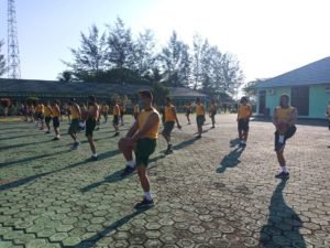 Jaga Stamina Danrem 045/Gaya Bersama Prajurit Gelar Olahraga