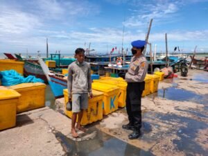 Sat Polair Polres Babar Gelar Patroli dan Imbau Warga Cegah Penyebaran Covid