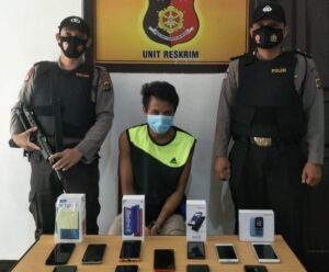 Polisi Amankan 11 Unit Handphone dari Spesialis Pelaku Pencurian