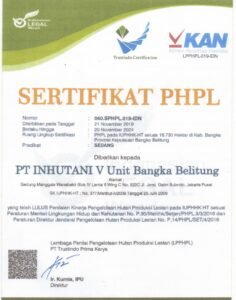 Inhutani V Unit Bangka Berhasil Lalui Tahapan Sertifikasi PHPL dan VLK