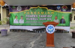 Pondok Pesantren Tahfidz Hubbul Qur’an Kelurahan Sinar Baru Diresmikan