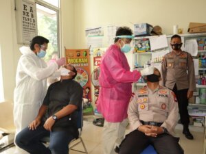 50 Personil Polres Pangkalpinang ikuti Pemeriksaan Rapid Antigen