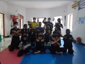 Beri Motivasi Ditengah Pandemi Covid-19, Ketum KONI Pangkalpinang Sambangi Dojang Club TAKTIC