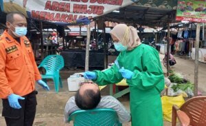 Dua Pengunjung di Pasar Gang Durian Girimaya Positif Covid dari Hasil Test Swab Antigen