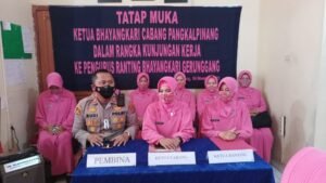 Kapolres Beserta Ketua Bhayangkara Cab Pangkalpinang Laksanakan Kunker ke Polsek Jajaran