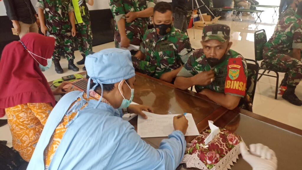 Peringati Hari Juang TNI AD dan HUT 36 Kodam II/SWJ, Korem 045/Gaya Gelar Donor Darah