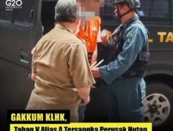 Rusak Hutan Konservasi Tahura Bukit Mangkol Bangka, V Als A  Jadi Tahanan Gakkum KLHK