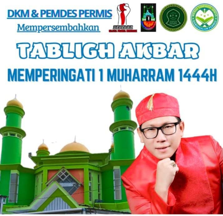 Pemdes Permis dan DKM Gelar Tabligh Akbar, Datangkan Ustad Koko Liem