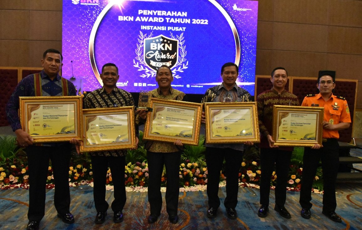 Basarnas Terima 5 Penghargaan dari BKN Award 2022