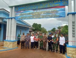 Kolonel Laut Iwan Kuswanto dan Bupati Basel Resmikan KBN Desa Sadai