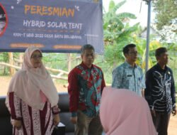 Sebuah Terobosan, UBB Persembahkan Hybrid Solar Tent