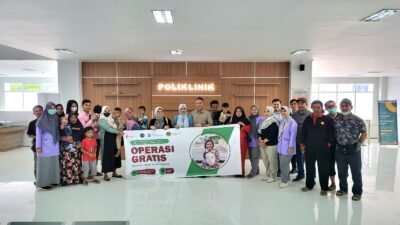 30 Pasien Bibir Sumbing Berhasil di Operasi oleh Tim Dokter Ahli Bedah dari IKAFK UNSRI di RSUD DH