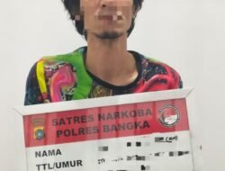 ED Pemilik Sabu Seberat 0,21 gram Diamankan Tim Orion Satresnarkoba Polres Bangka