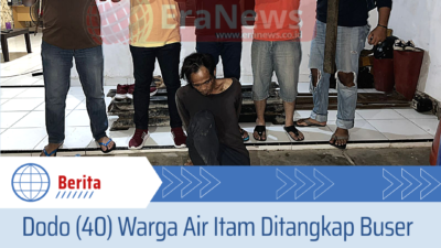 Dodo (40) Warga Air Itam Ditangkap Buser Naga dalam Kasus Pencurian