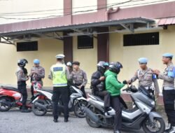 Hari Ketiga OKM 2024, Ditlantas Polda Babel Sasar Kelengkapan Kendaraan Personel Polda Babel