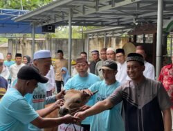 Rayakan Idul Adha 1445 H, Polres Basel Sembelih 4 Ekor Kambing dan 9 Ekor Sapi