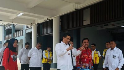 Kementerian Setneg RI bersama Pemkab Basel Tinjau Pembangunan Infrastruktur