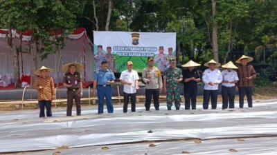 Polres Basel Dukung Program Ketahanan Pangan Nasional, AKBP Trihanto Nugroho: 8 Hektar Lahan Sudah Disiapkan