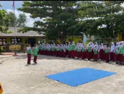 Sambut Tim Penilai Adiwiyata, Pasukan GB Rangers SDN 7 Pemali Beri Yel Yel dan Tarian