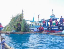 Bersama Kelompok Nelayan di Matras, PT Timah Kembali Tenggelamkan Rumpon 