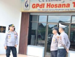 Jamin Keamanan Ibadah Kenaikan Isa Almasih, Kapolres Bangka Selatan Terjunkan 59 Personel