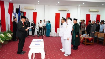 Gubernur Babel Lantik Wali Kota dan Wakil Wali Kota Pangkalpinang Periode 2025 – 2030