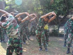 Tanamkan Kedisiplinan dan Fisik Prima, Satgas TMMD ke-127 Awali Hari dengan Senam dan Apel Rutin