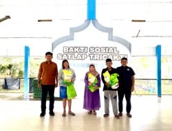 Sambut Ramadhan, Satlap Tricakti Sungailiat Bagikan 50 Paket Sembako