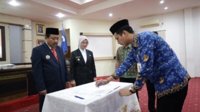 Prof Saparudin Resmi Lantik 40 CPNS di Lingkungan Pemkot Pangkalpinang