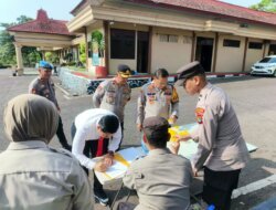 Wujudkan Komitmen Bebas Narkoba, Kapolres dan PJU Polres Bangka Selatan Jalani Tes Urine Mendadak