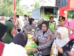 Bantu Tekan Inflasi Jelang Idulfitri, Polres Bangka Selatan Gelar Gerakan Pangan Murah di Simpang 5