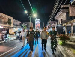 ​Kompak, Kapolres, Bupati, dan Dandim Basel Patroli Bareng Pastikan Malam Takbiran Tertib