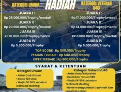 Siapkan Tim Terbaikmu, Adu Gengsi di Lapangan Sidoharjo Memperebutkan Hadiah Rp 25 Juta