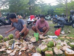 Mengenal Sosok Cebok, Penjual Kelapa Muda Langganan Olahragawan di Kawasan Sport Center