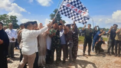 Pastikan Kondusif, Posal Sadai Monitoring Keberangkatan Haji Kloter 9 di Masjid Agung
