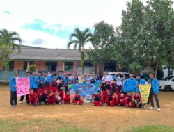 Mahasiswa UBB Ajak Siswa SD Merawang Tanam Nilai Kebersamaan Lewat Mural Mini